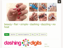 Tablet Screenshot of dashingdigits.com